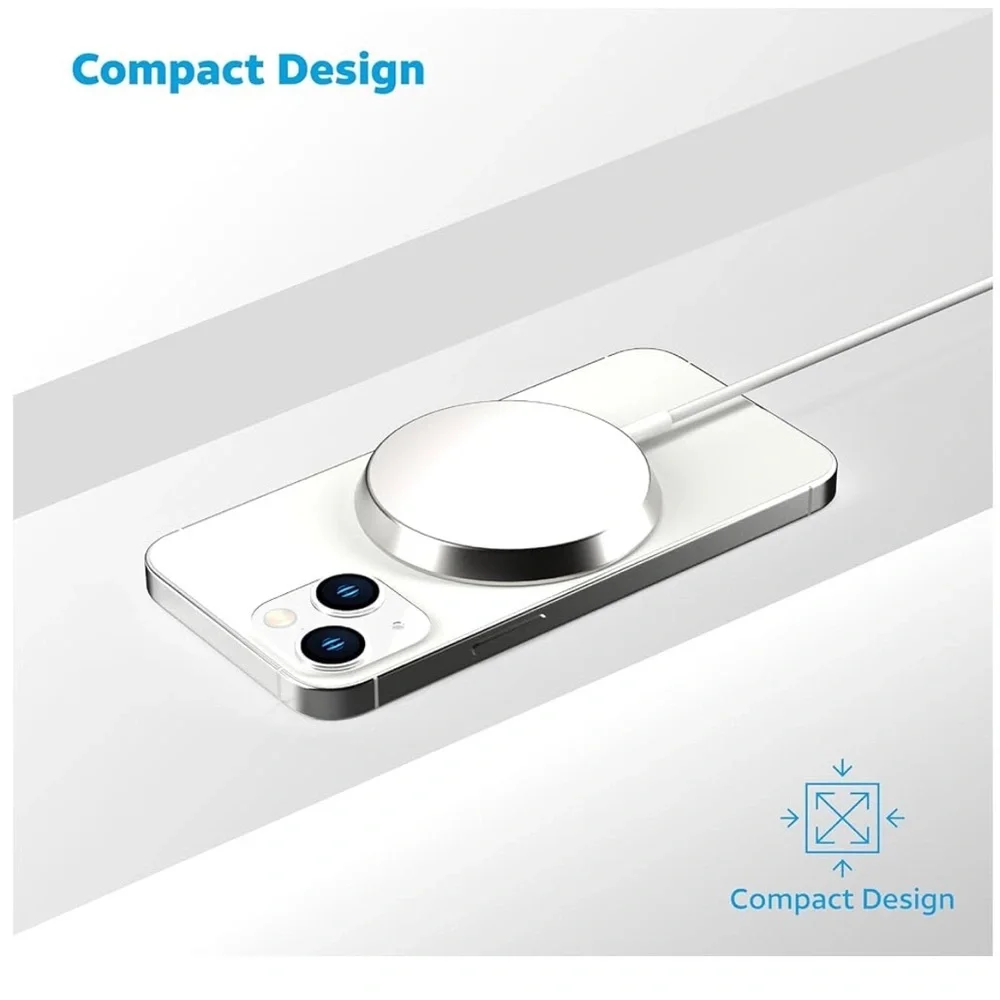 White Circular Wireless Charger